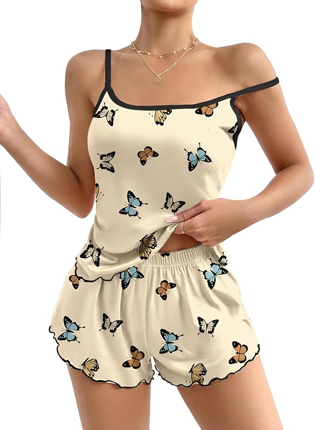 Cami Pyjama Set 2-teilig süßer Druck